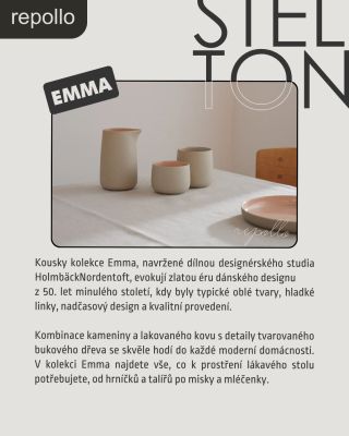 Kolekce Emma je nositelem skandinávského stylu. Inspirovala se oblým tvarem, hladkou linkou v kvalitním provedení. V...