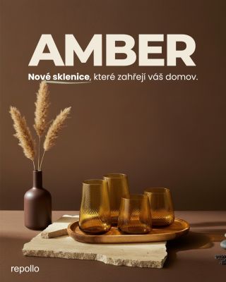 Hledáte sklenici, která přinese teplo do vašeho domova? 🤎 Ušlechtilý jantarový odstín, který stvoří chvíle, kdy se zastaví...